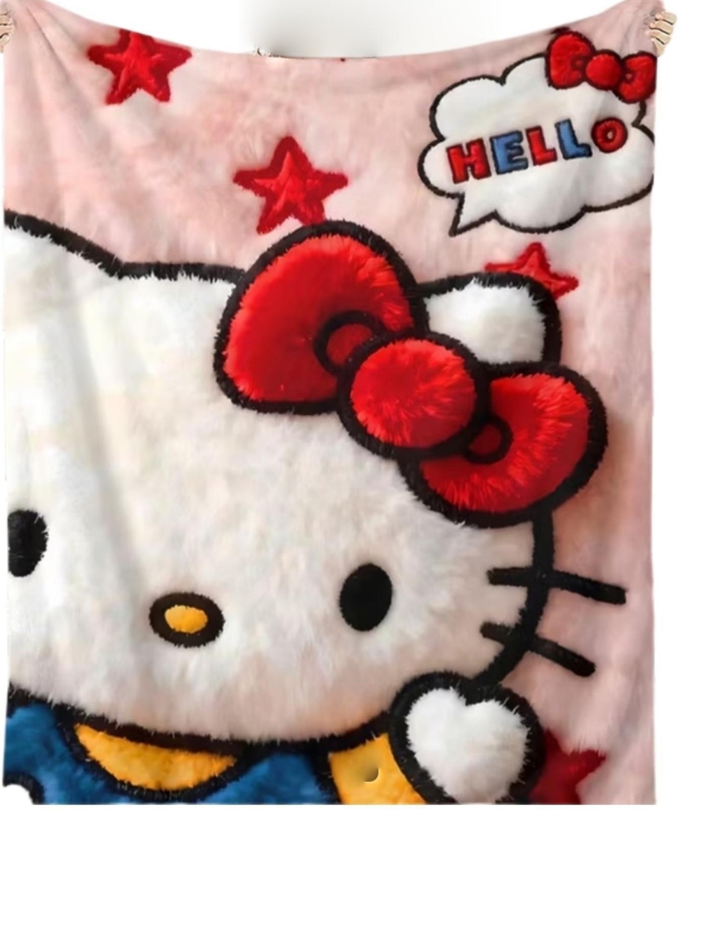 Hello Kitty Plush Pajama Blanket in Pink, Red, White